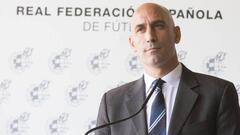 Luis Rubiales, presidente de la Federaci&oacute;n Espa&ntilde;ola de F&uacute;tbol (RFEF).