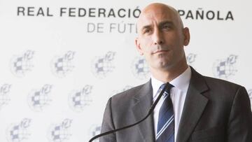 Luis Rubiales, presidente de la Federaci&oacute;n Espa&ntilde;ola de F&uacute;tbol (RFEF).