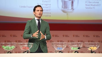 Marco Rocha durante el sorteo de Copa del Rey.