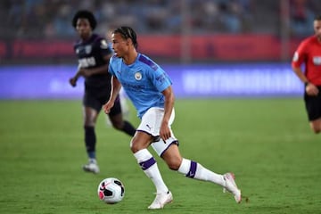 Manchester City's Leroy Sané during the Asia Trophy in Nanjing this week.