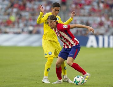 Filipe Luis and Callejón.