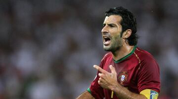 Luis Figo fracasó en el Mundial de Corea-Japón 2002, donde se quedó fuera del torneo tras la fase de grupos. En 2006 lideró a los lusitanos al cuarto puesto. 