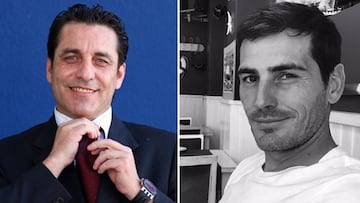 Imágenes de Paulo Futre e Iker Casillas.