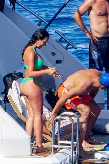 Cristiano Ronaldo y Georgina Rodríguez disfrutaron en las Islas Baleares de sus vacaciones.