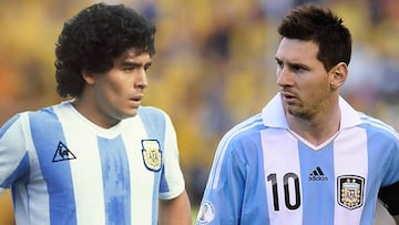 Cuando Messi y Maradona compartieron cancha y equipo