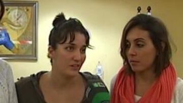<b>LAS DENUNCIANTES. </b>Alba Cabello, Thais Henríquez, Andrea Fuentes y Marga Crespí, ayer con La Sexta.