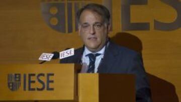 Tebas fue contundente en el acto de IESE.