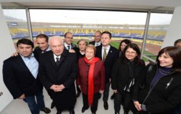 Michelle Bachelet inauguró el estadio Ester Roa de Concepción. Recibirá el duelo con Brasil y Paraguay, además de una semifinal y la definición del tercer lugar.