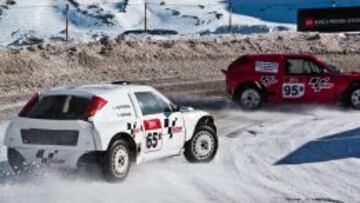 Marc Márquez, en la carrera sobre hielo en Grandvalira