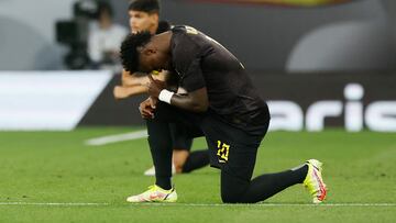 Vinicius Junior durante el partido entre Brasil y Guinea.