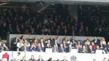 Espantada de ilustres en el palco del Bernab¨¦u contra el Getafe