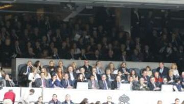 Espantada de ilustres en el palco del Bernabéu contra el Getafe