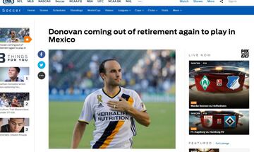 Fox Sports en inglés también se pronunció sobre el tema Donovan