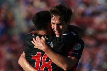 En su &uacute;ltima visita a la U, Antofagasta derrot&oacute; 3-1 a los azules el 31-01-2015. Goles de Marco Bolados, Ronald Gonz&aacute;lez y Luis Cabrera, descontando Math&iacute;as Corujo en el estadio Nacional.