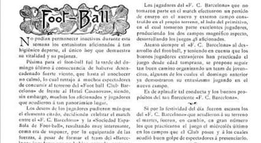 El primer Barcelona-Espanyol de la historia cumple 120 años