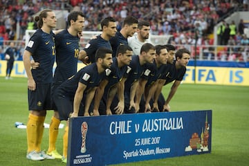 Las postales del duelo entre Chile y Australia