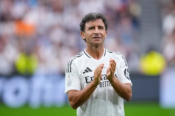 Luis Milla durante el partido ben谷fico de leyendas XII Coraz車n Classic Match Real Madrid-Borussia Dortmund.