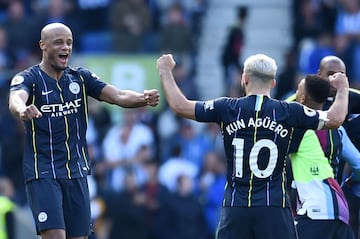 Manchester City se coronó campeón de la Premier League tras golear 4-1  al Brighton en la última fecha