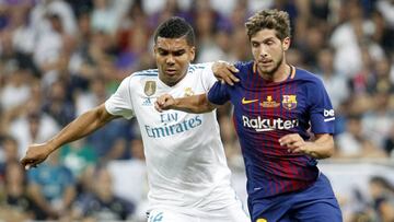 Casemiro, el curso pasado con Sergi Roberto.