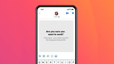 Tinder te dirá si el mensaje que vas a enviar es adecuado para tu match