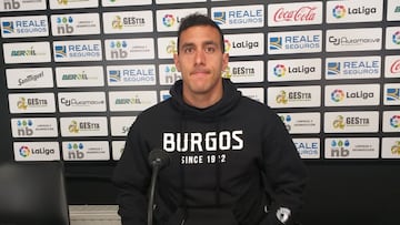 Alvaro Rodr&iacute;guez, jugador del Burgos, concienciado de acabar la temporada.