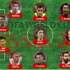 El once de la primera jornada del Mundial