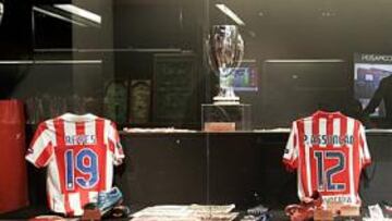 <b>EL ACTUAL. </b>Zona del Museo del Atlético&Colección Pablo Ornaque dedicada a los triunfos de la campaña pasada en la Europa League y la Supercopa de Europa.