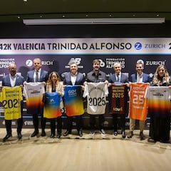 Valencia, Levante, Villarreal, Elche y Valencia Basket, hermanados por el Maratón