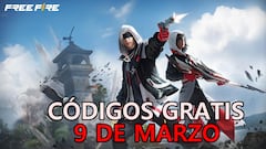 Free Fire | Códigos de hoy sábado 9 de marzo de 2024: recompensas gratis