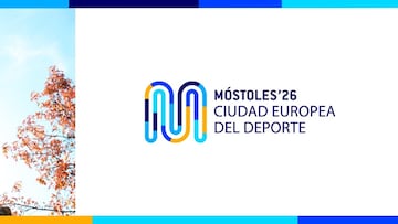 Cartel con el que Móstoles ha anunciado su nombramiento como como Ciudad Europea del Deporte en 2026