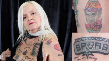 Una fan de Mourinho se hace 38 tatuajes del portugu¨¦s por todo su cuerpo
