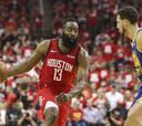 Harden y los suyos se imponen a los Warriors y empatan la serie