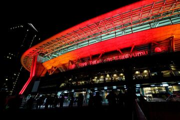 ISTANBUL, TURKEY - OCTOBER 01: General view outside the stadium prior to the UEFA Champions League group A match between Galatasaray and Paris Saint-Germain at Turk Telekom Arena on October 01, 2019 in Istanbul, Turkey.