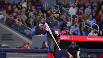 Vladimir Guerrero Jr., de los Toronto Blue Jays, en un partido en el Rogers Centre.