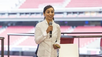 The former Afghanistan women&rsquo;s soccer team captain spoke at WFS about using her voice to raise awareness of the situation of women in the country