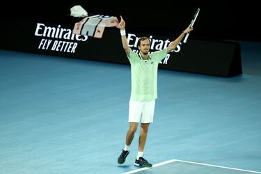 Nadal perdía dos sets a cero, Medvedev venía de ganar en Nueva York y se encontraba en el mejor momento de su carrera, se mostraba intratable en la pista australiana.