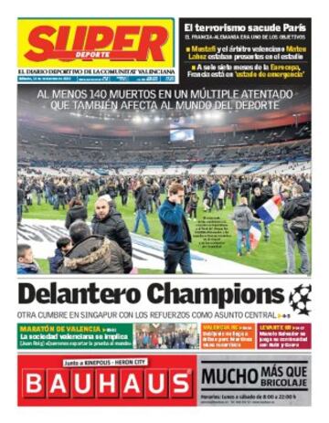 Portadas de la prensa mundial