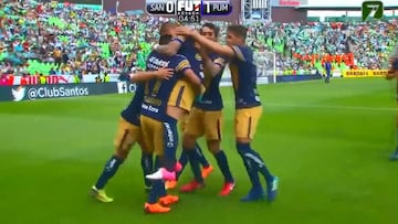 Este fue el golazo de tiro libre de Marcelo Díaz en Pumas