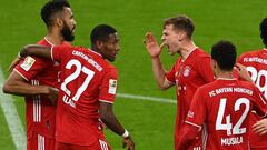 Kimmich y Alaba, durante el partido de ayer.