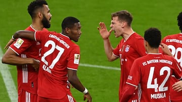 Kimmich y Alaba, durante el partido de ayer.