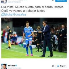 Míchel agradece a Manquillo su apoyo: "Suerte colchonero"