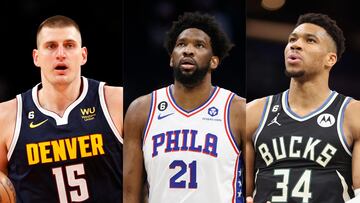 Embiid, Jokic y Giannis pelean por el MVP