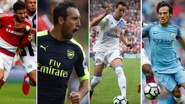 Barragán, Cazorla, Manquillo y Silva.