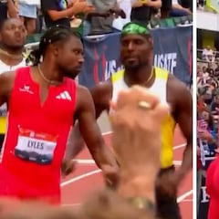 Noah Lyles and Kenny Bednarek in tense face-off after thrilling 200m race