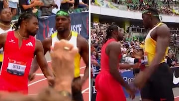 Noah Lyles and Kenny Bednarek in tense face-off after thrilling 200m race