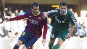 El Barça B condena a la Ponfe con un penalti en el descuento