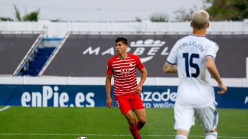 Momento del partido enrre el Marbella y el Rece Granada.