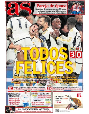 Las portadas de AS de diciembre