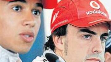 <b>COMPAÑEROS Y RIVALES. </b>Hamilton ha demostrado que las cosas no marchan bien en McLaren.