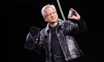 Jensen Huang, CEO de Nvidia, ha presentado la nueva gama de tarjetas gr¨¢ficas de la compa?¨ªa en el CES 2025 de Las Vegas